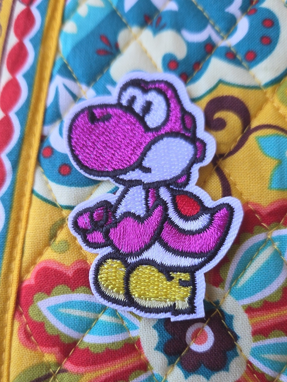 Kids Pink Yoshi Embroidered Patch Jacket - Unbranded
